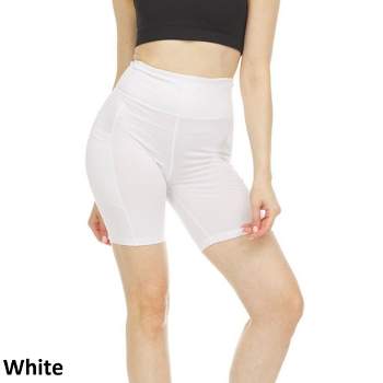 Infinite Basics Women's High Waist Tummy Control Yoga Bike Shorts - Great For Working Out Or For Everyday Use
