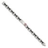 Black Bow Jewelry Men's Stainless Steel Black Rubber 8 Inch Medical I.D. Bracelet - 2 of 4