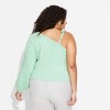 Women's One Shoulder Tie Cable Pullover Sweater - Wild Fable™ - 3 of 3