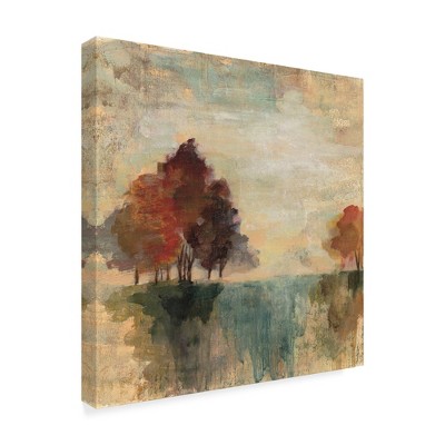 Trademark Fine Art -Silvia Vassileva 'Landscape Monotype Ii' Canvas Art