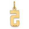 Black Bow Jewelry 14k Yellow Gold, Varsity Collection, Small D/C Pendant Number 5 - 3 of 4