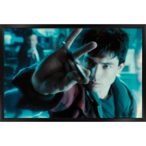 Trends International DC Comics Movie - Justice League - The Flash Batarang Catch Framed Wall Poster Prints - 1 of 4