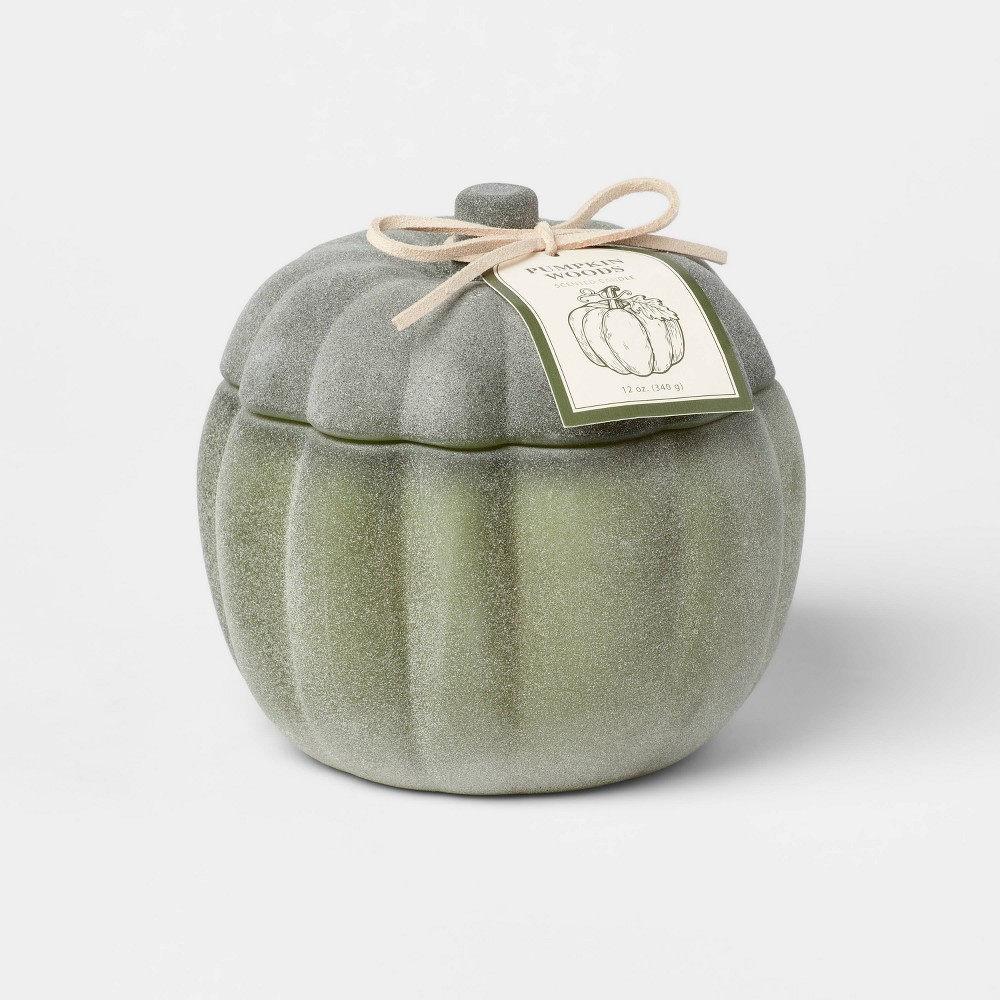 2-Wick Pumpkin Glass Candle Pumpkin Woods 12oz - Threshold™