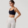 Anna-Kaci Active Women's Seamless Scoop Neck Sports Bra with Thin Adjustable Straps and Soft Stretch Fabric - 3 of 4