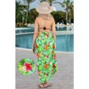 HAPPY BAY Women's Swimwear Bikini Sarong Wraps One Size Pineapple Green - 4 of 4