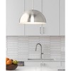 Urban Ambiance Luxury Mid-Century Modern Indoor Pendant,  8-5/8''H x 15-3/4"W x 15-3/4''D,  Brushed Nickel Finish, UHP4790 - 2 of 4