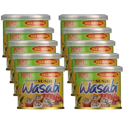Hime All Natural Powdered Sushi Wasabi  - 10 pack, 0.88 oz
