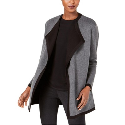 Anne Klein Womens Drapey Cardigan Sweater