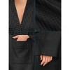 PAVILIA Women Waffle Knit  Robe, Soft Cozy Breathable Lightweight Long Bathrobe with Pockets for Shower Spa House - 3 of 4