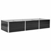 vidaXL Raised Bed Anthracite Galvanized Steel 94.5 x 31.5 x 17.7 in - 2 of 4