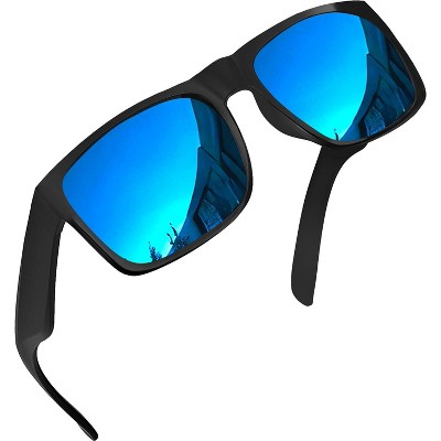 grinderPUNCH XL Polarized Oversized Sunglasses  Lightweight Men's Big Wide Head UV Protection for Sports, Driving, Fishing  Large Face Fit (Matte)