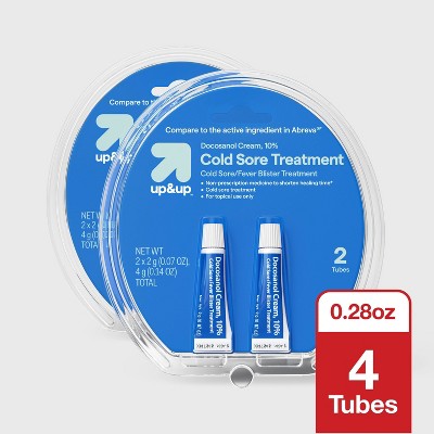 up&up™ 2 count 0.07oz Each Docosanol 10% Cream Cold Sore/Fever Blister Treatment Tube