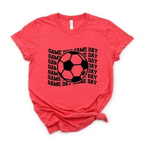 Simply Sage Market Women's Soccer Game Day Stacked Short Sleeve Graphic Tee - 1 of 4