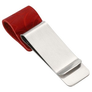 Unique Bargains Stainless Steel Carved Sleeve Pen Loop Clips for Notebook - 1 of 4