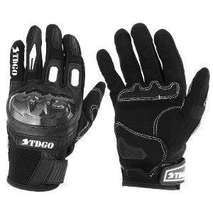 Unique Bargains 1 Pair Motorcycle Glove Spring Summer Breathable Smartphone Touch Nylon - 1 of 4