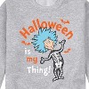 Men's - Dr. Seuss - Halloween Is My Thing Graphic Fleece Sweatshirt - 2 of 4