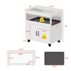 Famapy White Small Pet Cage Hamster Cage with a Pull-Out Tray and a Flip-Top Metal Mesh – Designed for Easy Cleaning and Convenient Feeding - 3 of 4