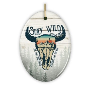 Vintage Buffalo Wild Nature Ornament| OrnamentallyYou - 1 of 4