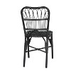 Gulches 2-Pack Grey Outdoor PE Wicker Dining Chairs - 400LBS Capacity, Rust-Resistant Iron Frame, No Assembly for Patio/Backyard/Poolside/Garden - 3 of 4
