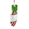 Polarx 4.0 Inch Christmas Ball Christmas Tree Ornament , Christmas Decor Snowflakes Stripes Bow (1PC) - 4 of 4