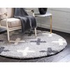 Unique Loom    Hygge Shag Positive Area Rug - 3 of 4