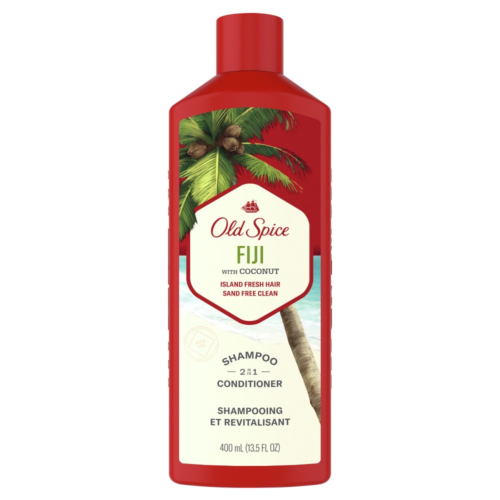 Photos - Hair Product Old Spice 2-in-1 Fiji Shampoo & Conditioner - 13.5 fl oz 