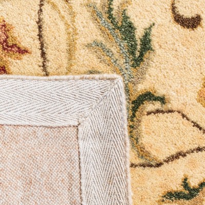 Ivory Rectangular Hand-Tufted Wool Area Rug