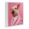 Stupell Industries Pink Pig Fashion, 12" x 12" - 3 of 4