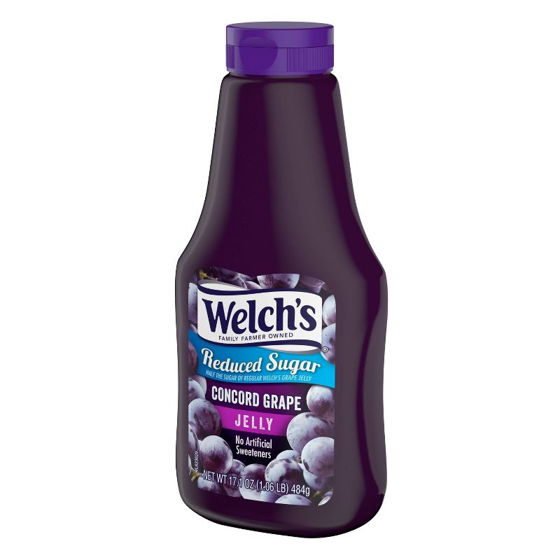 Welch&#39;s Reduced Sugar Squeezable Concord Grape Jelly - 17.1oz, 4 of 5