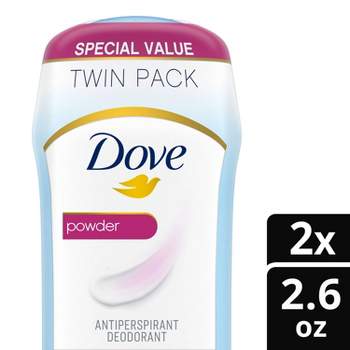 Dove Beauty Powder 24-Hour Invisible Solid Antiperspirant & Deodorant Stick - 2pc/2.6oz