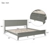 NicBex Queen/Full/King Size Modern Solid Wood Bed Frame with Headboard for Adults/Boys/Girls - 3 of 4