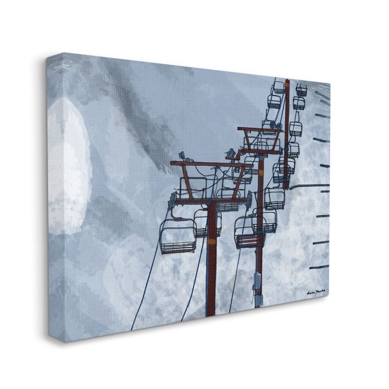 Stupell Industries Ski Lift Blue Sky Painting, 1 of 6