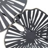 Dahlia Studios Ponderay 40 1/2" Wide Black Fan Metal Wall Art - 3 of 4
