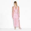 Women's Matte Satin Lace Trim Maxi A-Line Dress - Wild Fable™ - 3 of 3