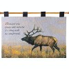 Manual Woodworkers and Weavers "Grey Ghost with Verse" Wall Tapestry, 36 x 26 Inches, Cotton Woven Horse Art with Scripture Quote, Multi-Color - 2 of 3