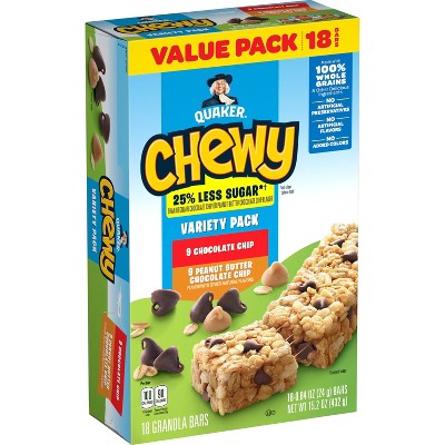 Photo 1 of ***pacxk2**Quaker Chewy Variety Pack Granola Bars - 18ct 15.2oz