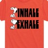Boys' - Peanuts - Snoopy Inhale Exhale Short Sleeve Graphic T-Shirt - 2 of 4