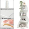SEVOBAL Decorative Bookshelf 5-Tier Wall Corner Bookshelf Corner Shelf Storage Rack Plant Stand, White, 19.69"*18.9"*70.47" - 4 of 4