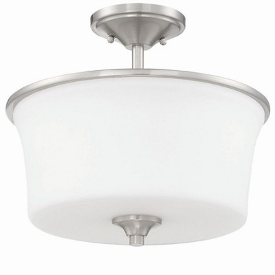 Craftmade Lighting Gwyneth 2 - Light Semi-Flush Mount in  Brushed Polished Nickel