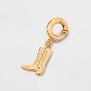 Little Words Project Cowboy Boot Charm - Gold - 2 of 2