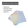 Unique Bargains Office Home Warehouse Self-Adhesive Reflective Sticker 10 Sheets - 3 of 4