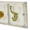 Olivia & May 7"x24" Wooden 5 Hanger Wall Hook White : Distressed MDF, Decorative Storage for Entryway - image 3 of 4