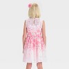 Zenzi Girls' Sleeveless 'Floral' Tulle Dress - Blush Pink - 2 of 3