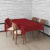 KOVOT Tablecloth Red & Black Buffalo Check Plaid 100% Cotton - Festive Table Cover for Christmas, Winter & Holiday's - 4 of 4