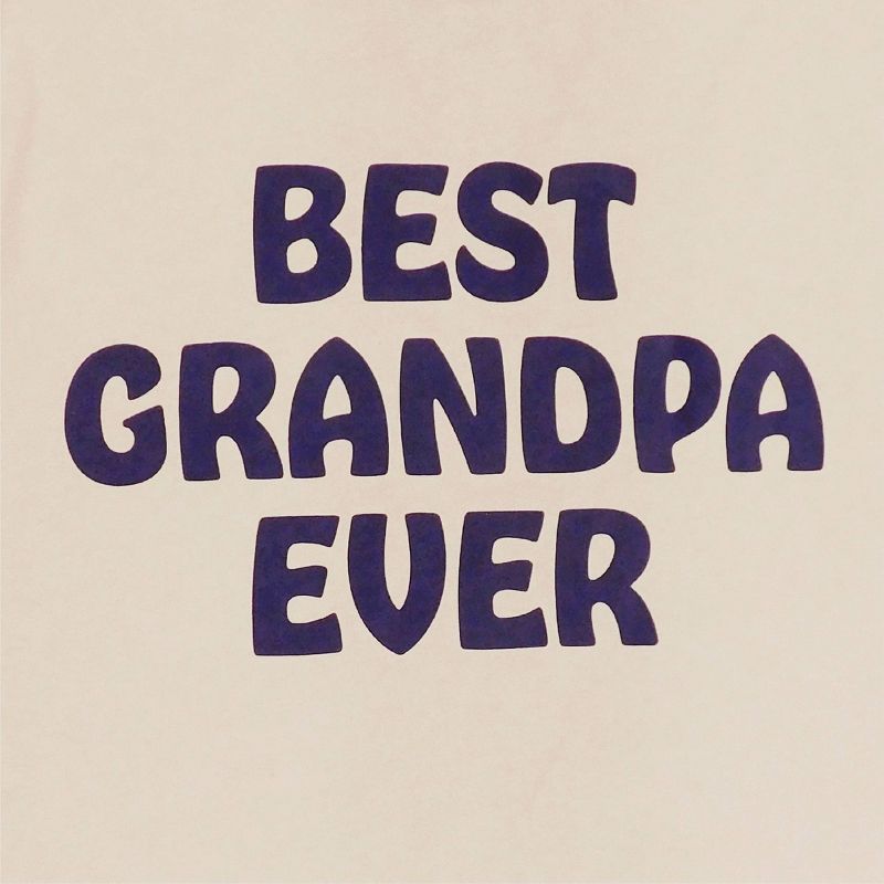 Men&#39;s Special Thanks Best Grandpa Ever Short Sleeve Graphic T-Shirt - Beige, 3 of 4