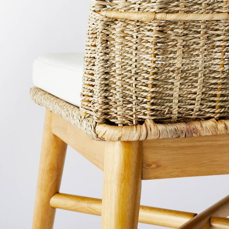 Juniper Woven Dining Chair with Cushion Natural - Threshold&#8482; designed with Studio McGee, 6 of 17