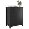 Garvee 5-Drawer Black Wood Dresser for Kids Room Living Room Nursery with Soft Close Safety Stop - 3 of 4