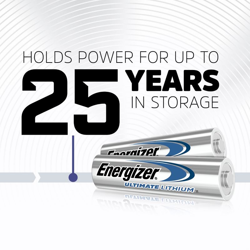 Energizer Ultimate Lithium AA Batteries - Lithium Battery, 6 of 12