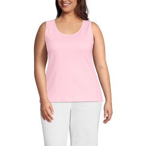 Lands' End Women's Cotton Tank Top - 1 of 3