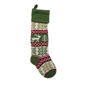 C&F Home Noel Snowflake Knit Stocking - 1 of 4